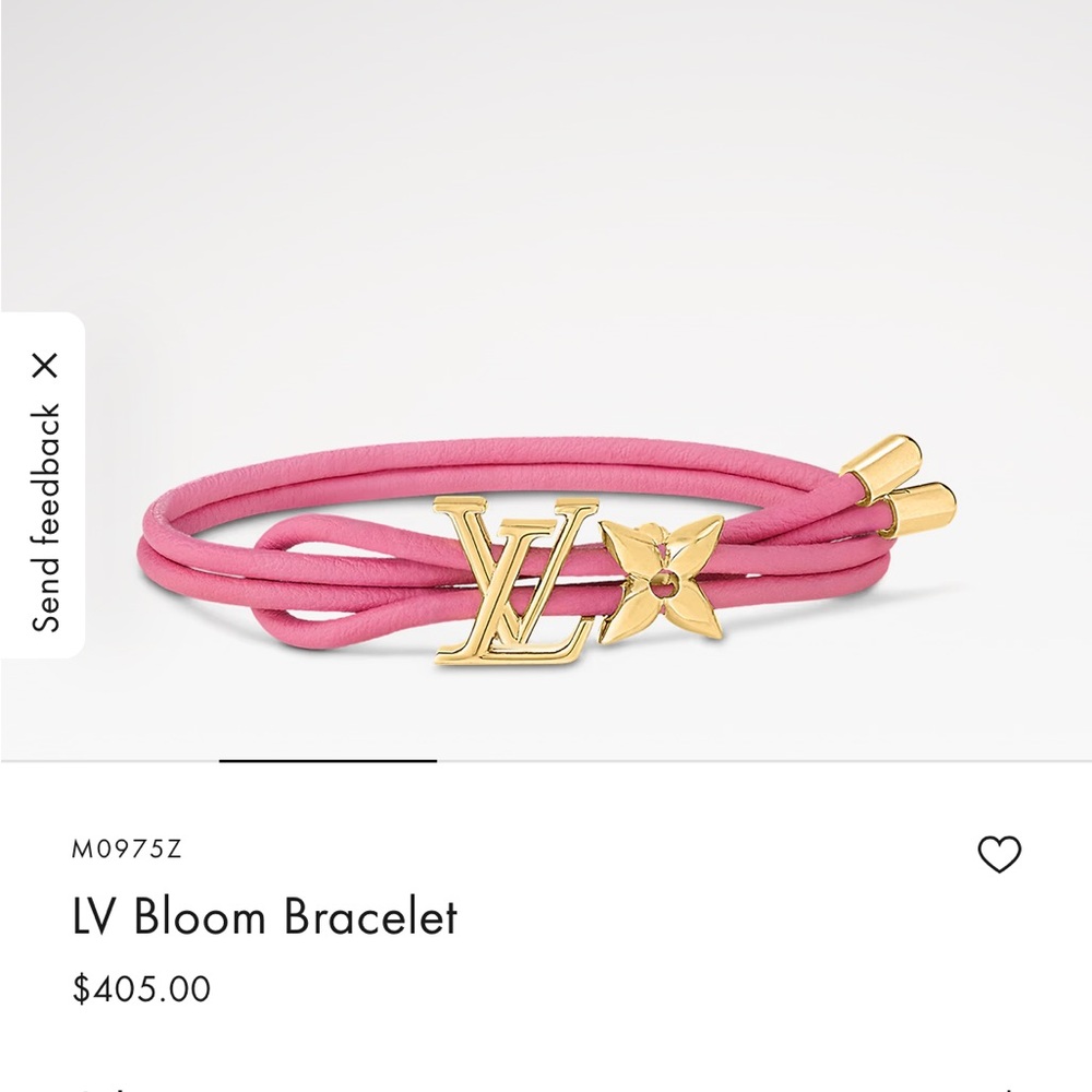 Louis Vuitton LV Bloom Bracelet in Pink